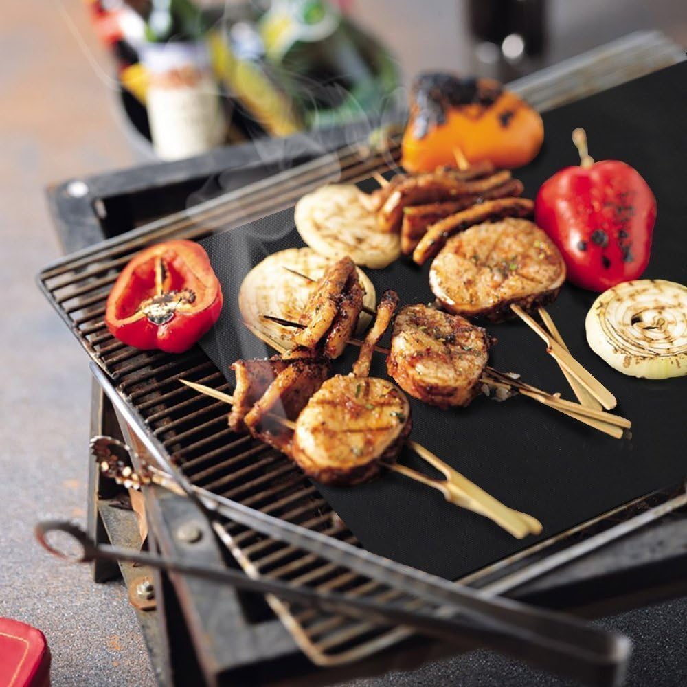 6 Pack Oven Liners Oven Mats for Bottom of Oven 16x13inch BBQ Liners BBQ Grill Mats Reusable Non-Stick Teflon Baking Oven Mats Barbecue Grill Sheets for Gas Charcoal Grill BPA Free - Image 5