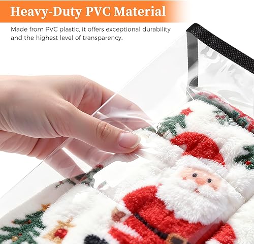 Miniatura 2 de Paquete de 4 bolsas de almacenamiento, contenedores transparentes para almacenamiento debajo de la cama y organizadores de armario, bolsas plegables