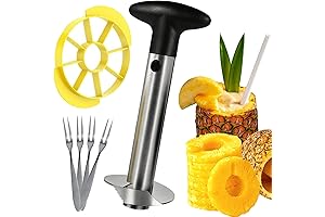 Pineapple Corer and Slicer Tool for Effortless Pineapple Slicing