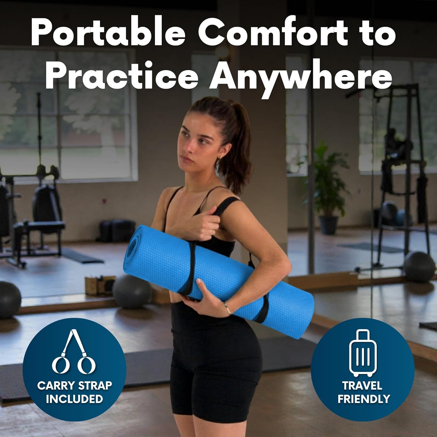 Foldable Yoga Mat Thick, in 6 Combinations; Greater Support and Protection for Joints, Body Alignment System, and Sections for Hands and Feet. Non-slip texture and water-resistant