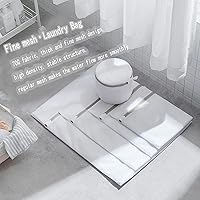 Vista 2 de Bolsa de lavandería de 5 piezas, bolsas de malla con cremallera, bolsas de lencería para lavar delicados, bolsas de lavandería de viaje, para ropa