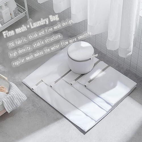 Miniatura 2 de Bolsa de lavandería de 5 piezas, bolsas de malla con cremallera, bolsas de lencería para lavar delicados, bolsas de lavandería de viaje, para ropa