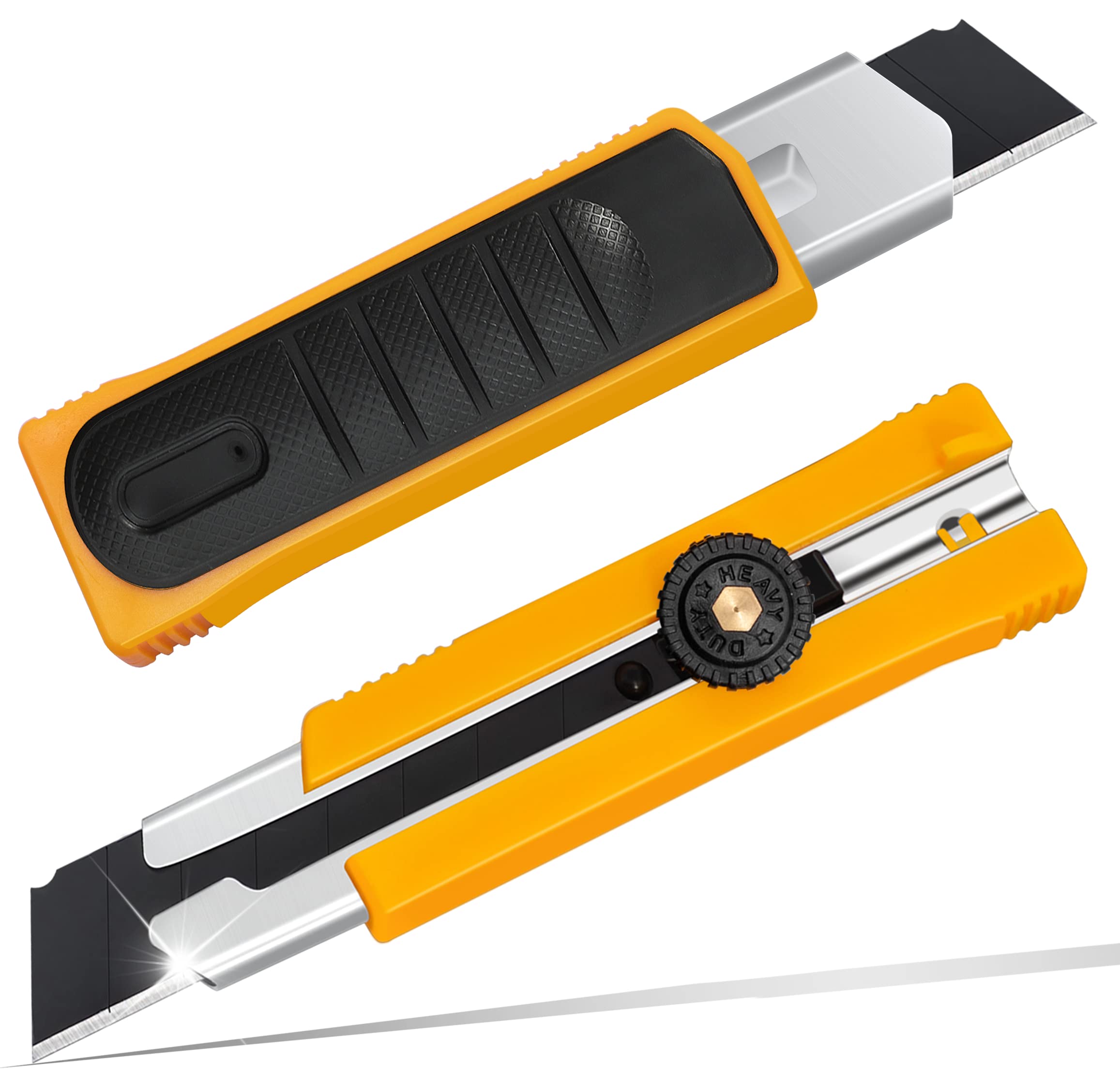 Retractable Utility Knife Heavy Duty 1 Pack, 6 Snapped Sections SK5 Box ...