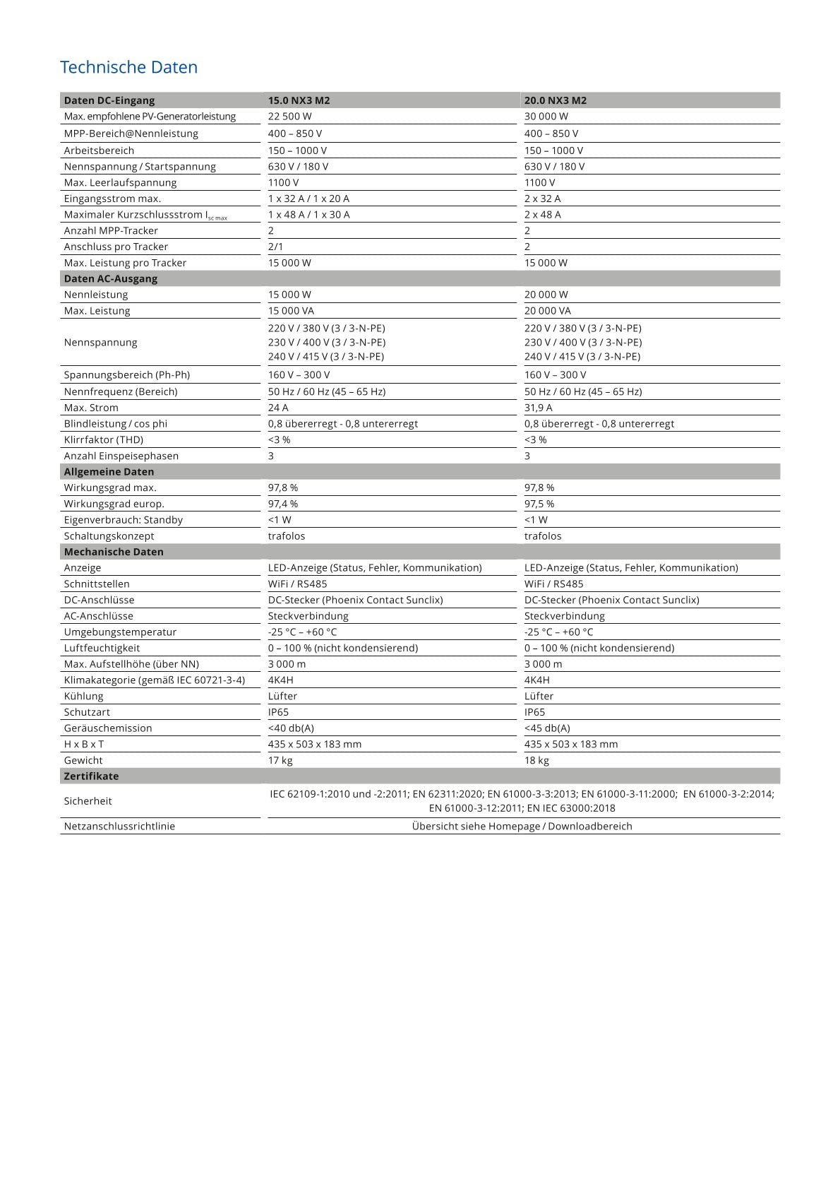 KACO blueplanet 10.0 NX3 M2 Wechselrichter 10kW, 3-phasig