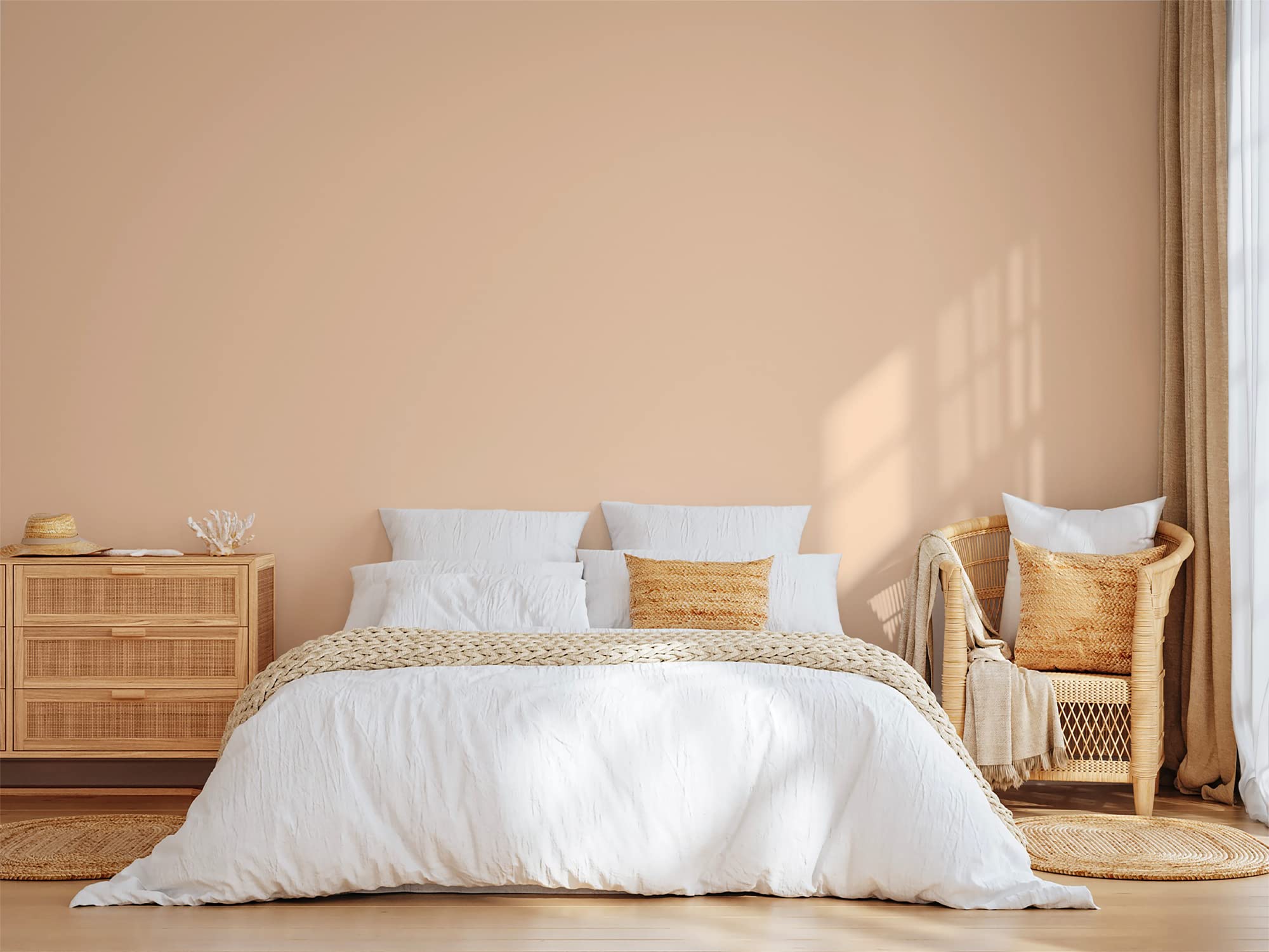 BOX DECO COULEURS Pintura natural ecológica interior exterior con aspecto aterciopelado Natura – 1 l/13 m² [Clase energética A+], Beige Nude