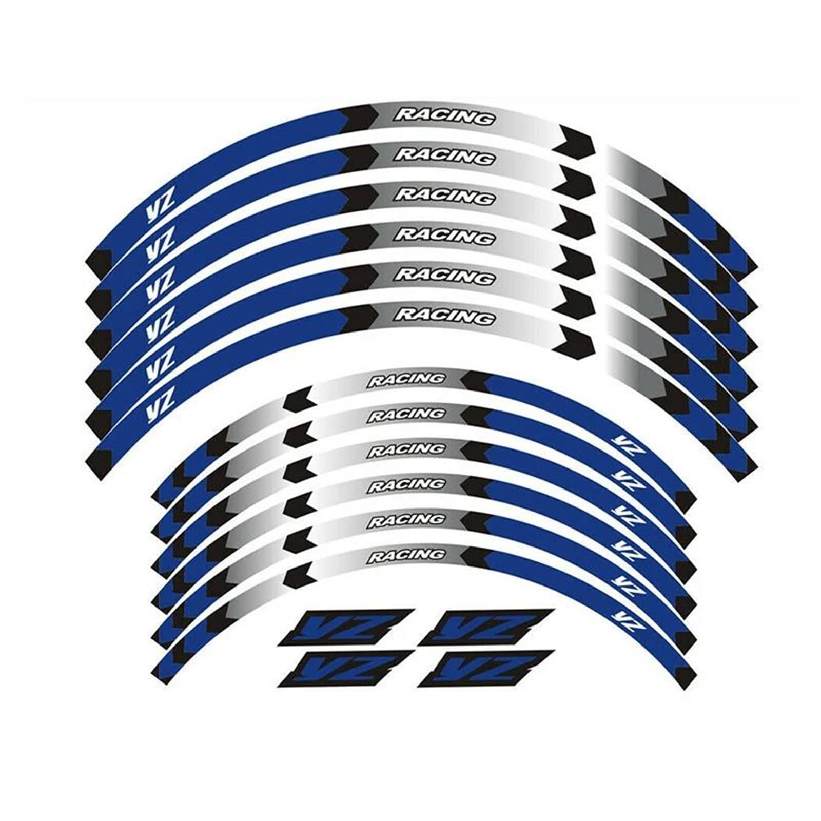 21 "19 Rim Wheel Stripes Tape Stickers for Yamaha YZ 250F/450F/450FX 125/250
