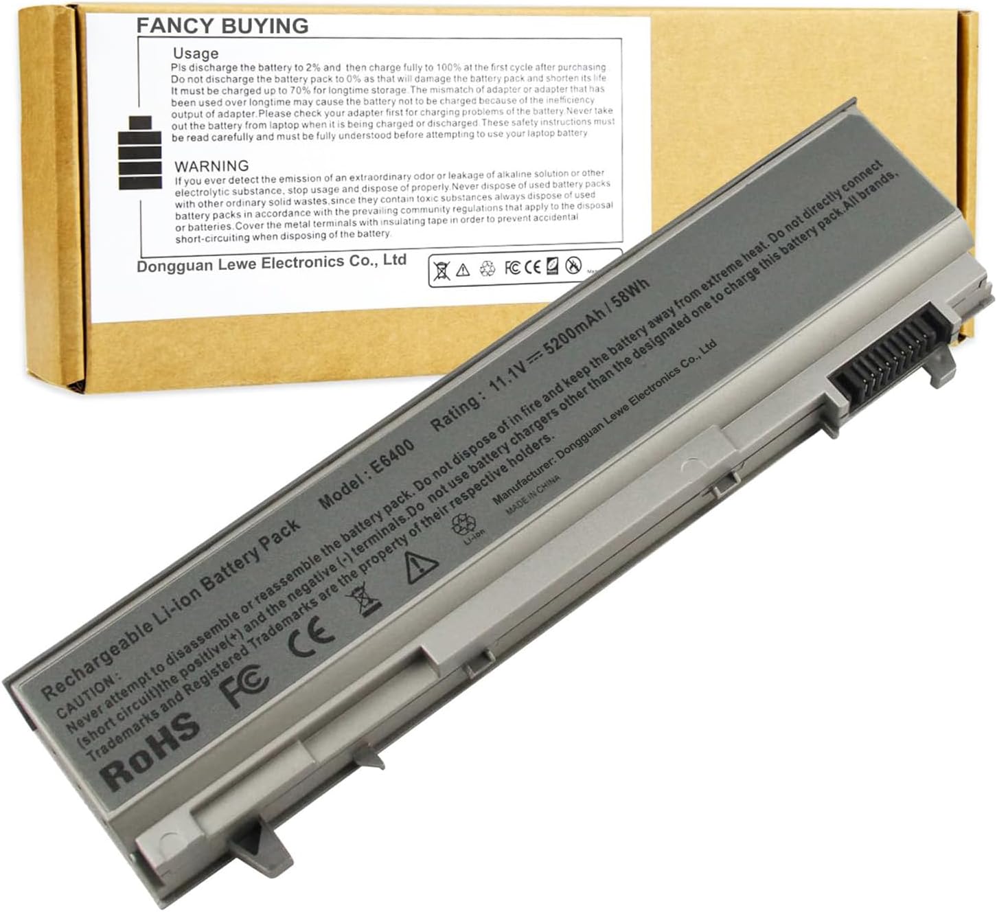 Fancy Buying New Laptop Battery for Dell Latitude E6400 E6410 E6500 E6510 Precision M2400 M4400 M4500 M6500