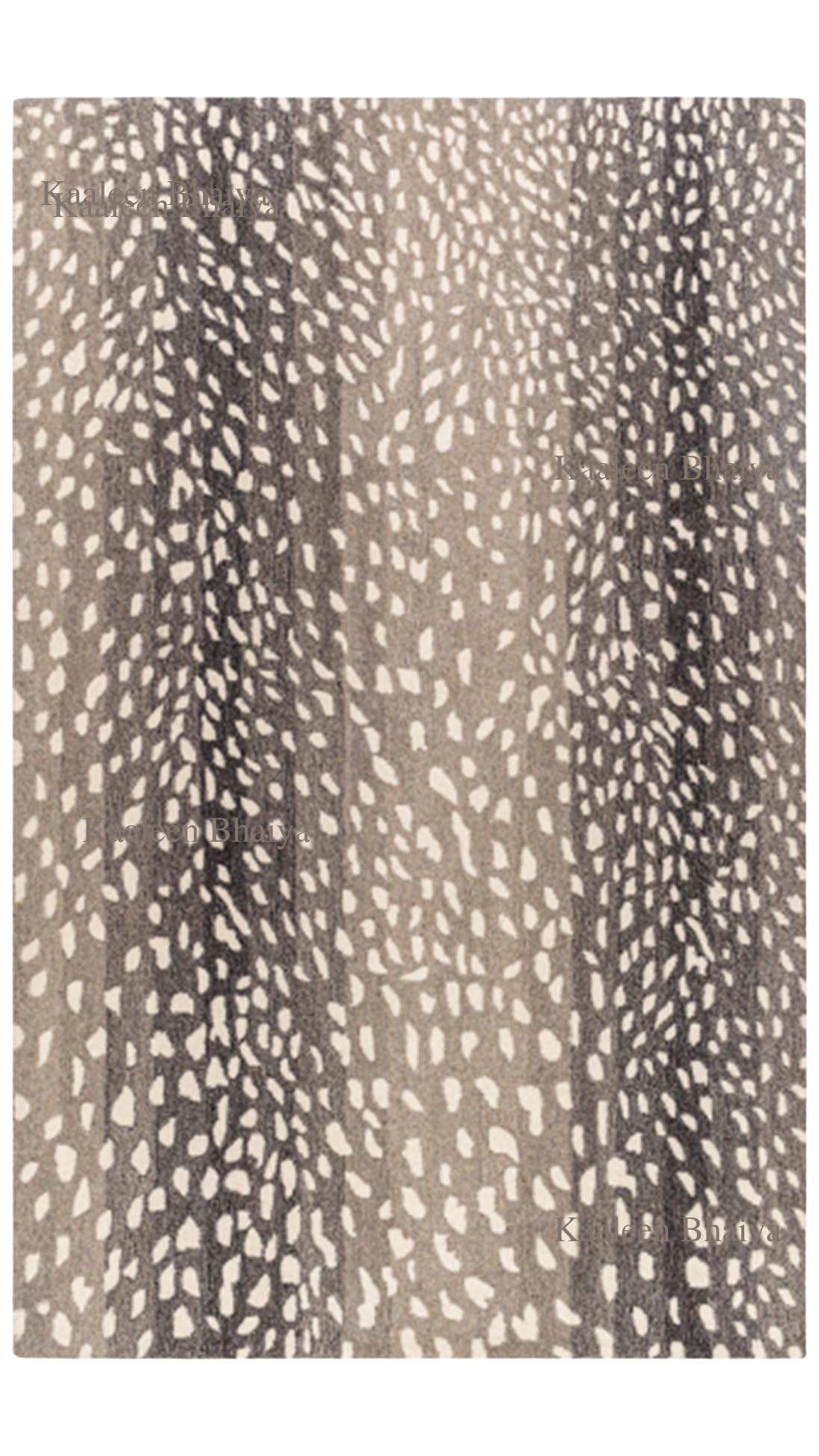 Antelope Handmade Tufted Wool Area Rug – Luxury Animal Print Carpet – Soft Plush Area Rug for Modern Decor (Brown, 3' x 5')