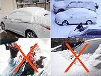 Vista 3 de Safe View Cubierta de Medio Coche Superior Impermeable/Resistente al Viento/A Prueba de Polvo/Cubierta de Parabrisas Nieve Invierno Verano (Sedan 3L)