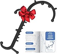 Ranarose Deep Tissue Back & Neck Massager Stick - Trigger Point Tool for Pain Relief, Full Body Muscle Knot Remover (Black)