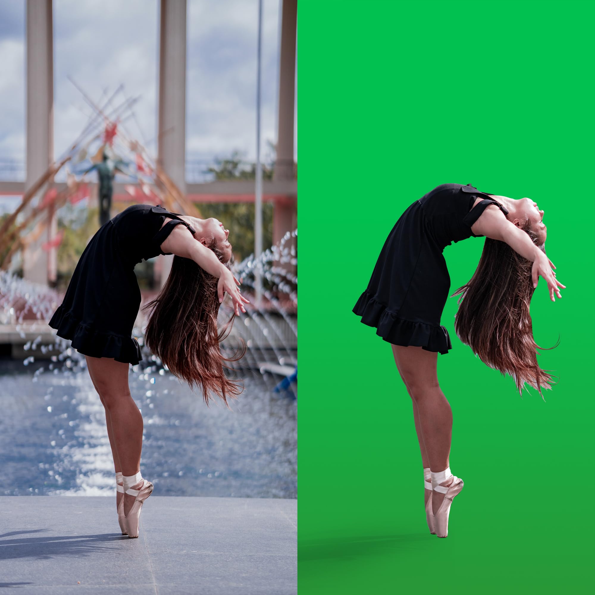 8x10ft Green Screen Backdrop Wrinkles Free Collapsible High