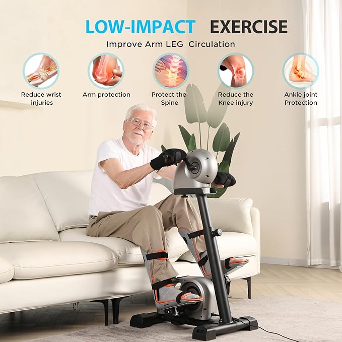 Bicicleta de rehabilitación motorizada Phyciser con soporte para piernas y brazos miniatura 2