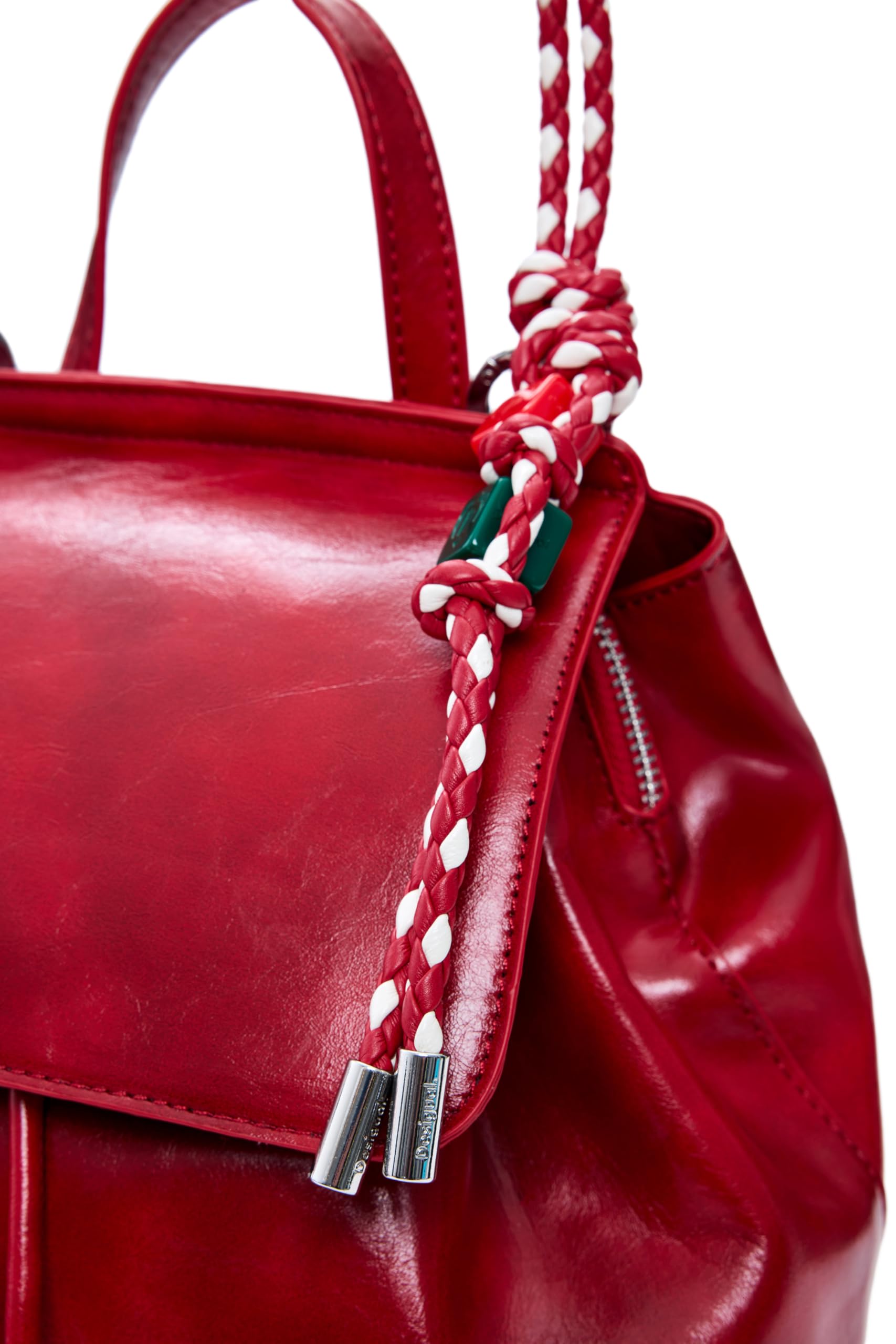 Desigual zaino per il tempo libero Half Logo Luena Backpack Carmine rosso