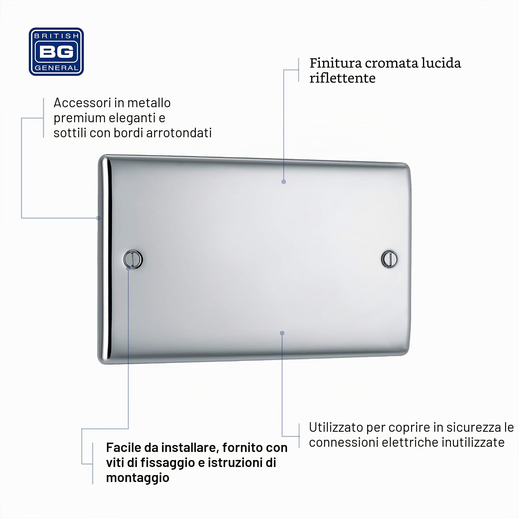 BG Electric - Piastra doppia vuota