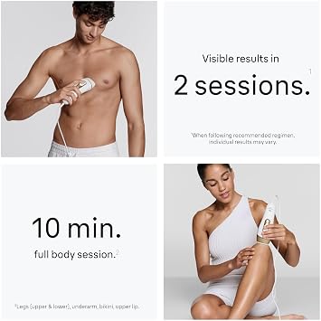 Braun IPL, SilkExpert Pro 5, IPL Hair Removal for Women and Men, Permanent Laser Hair Reduction At-Home, 2 Heads, Pouch, IPL5137