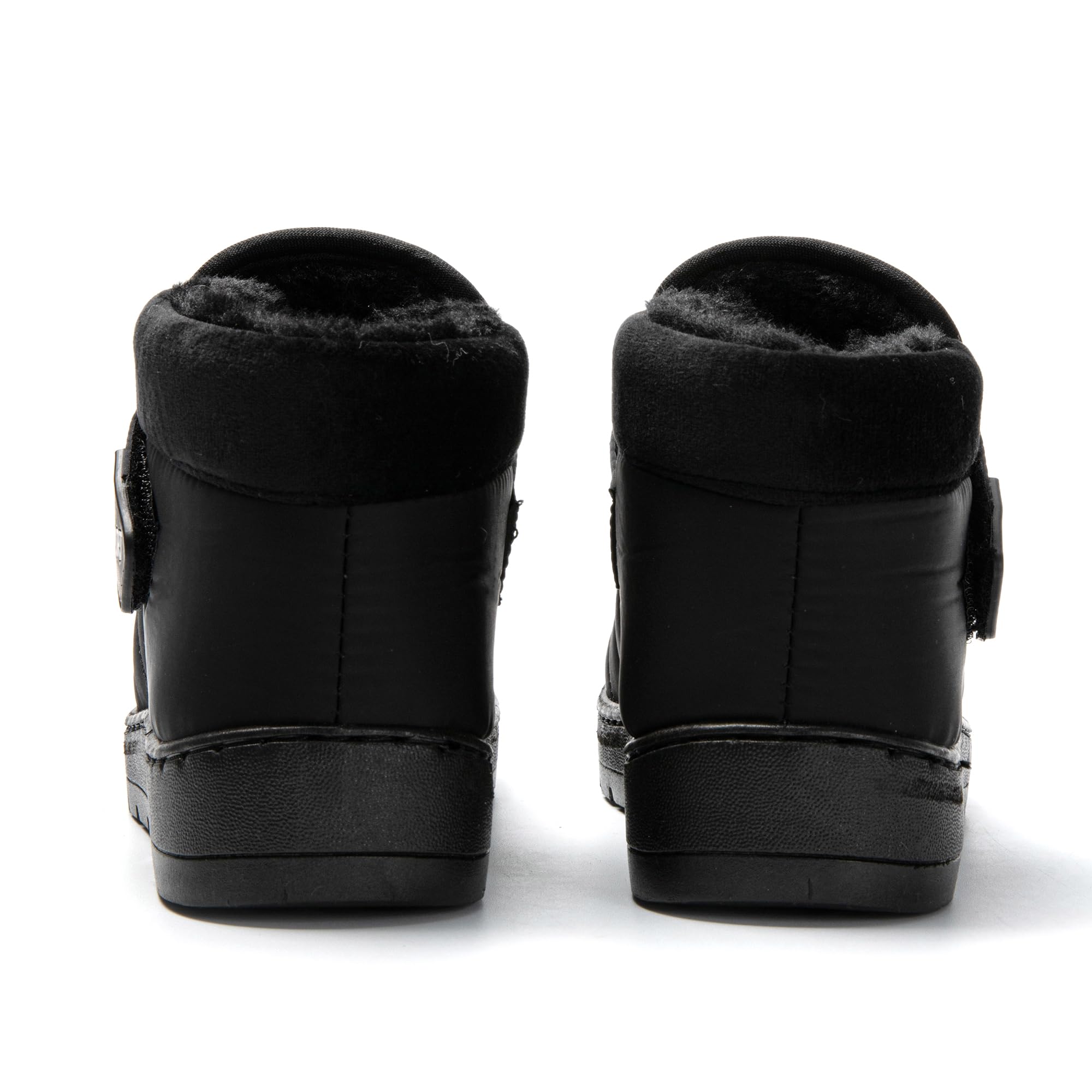 JOMIX Pantofole Donna Stivali Invernali Ciabatte Chiuse Calde da Casa Scarpe Mocassini da Inverno Babbucce Pelose Comode Chiusura a Strappo Regolabile