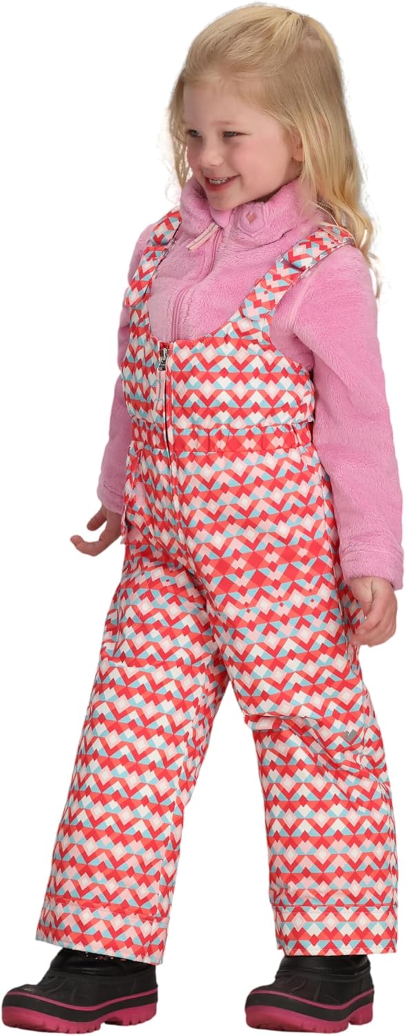 Obermeyer Girls Snoverall Print Snow Pants, Insulated and Waterproof with Kids I-Grow System