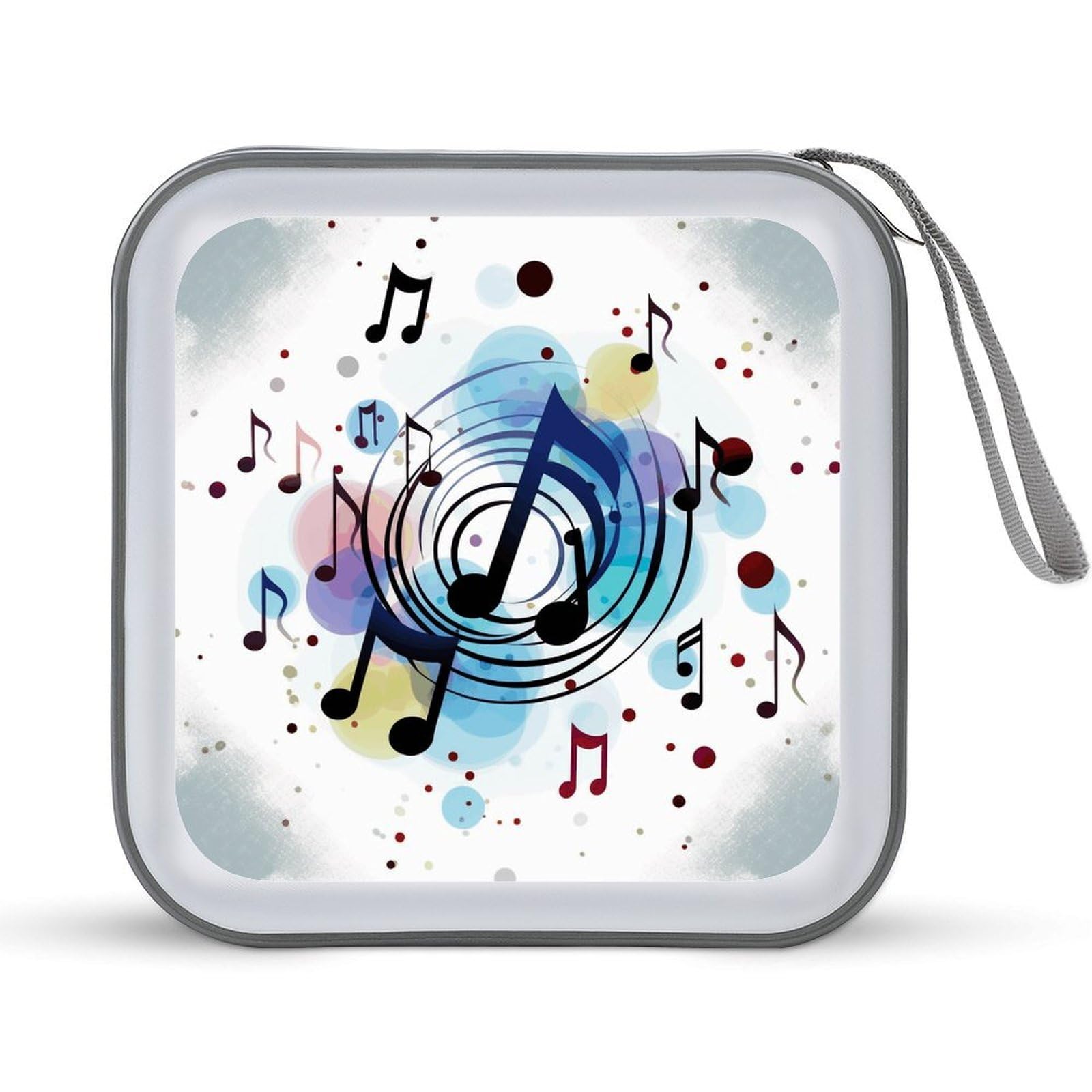 FodPand - 40 Capacity Zipper CD Case DVD Case Hard Plastic DVD Storage Case Storage Case Portable Disc Storage Organizer Coin Purse Disk