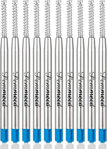 Miniatura 1 de Recambios de bolígrafo con resorte para bolígrafo Penneed B5B6B8, compatible con Parker Waterman, punta media de acción giratoria de 0.039 in,
