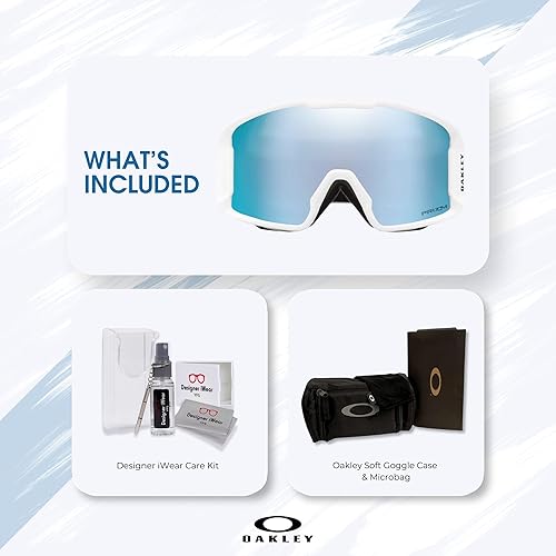 Miniatura 3 de Gafas de esquí Oakley Line Miner GRANDESMEDIANAS para hombre y mujer OO7070, OO7093 + paquete con set de correa y accesorios, bolsa de microfibra