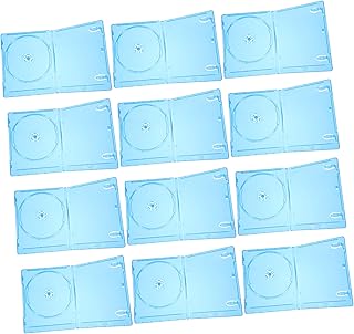 Levemolo Cobrir Caixas De 12 Peças Caixa De Armazenamento De CD Cds Transparentes Caixas De CD Transparentes Recipientes De Plástico Transparente Mangas Transparentes/Armazenamento Suporte