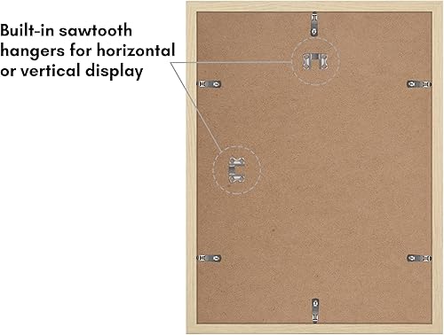 Vista 234 de Americanflat Portarretratos de 8 x 12 pulgadas con plexiglás pulido, juego de 2 portarretratos de 6 x 8 pulgadas con paspartú o para fotos de 8 x 12