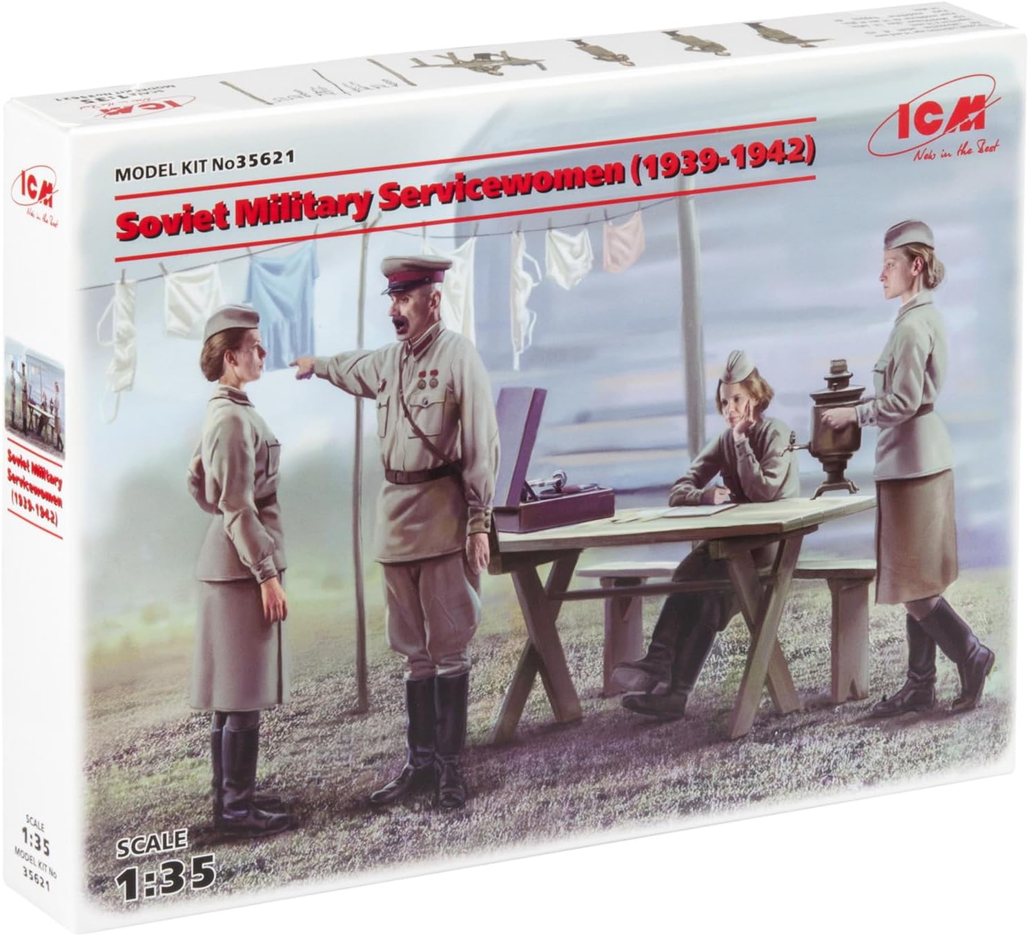 ICM Models Soviet Military Servicewomen 1939-1942 Building Kit