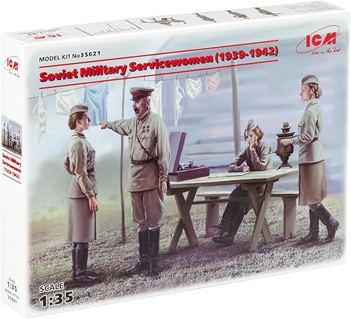 ICM Modelos Soviéticos Militar Serviciomujeres 1939-1942 Kit de construcción