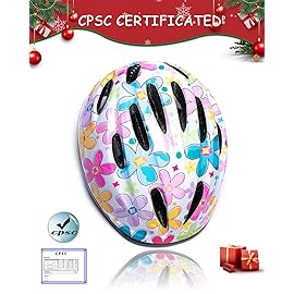 Girl Helmet for Bike,Kids Bike Pink Helmet for Girls Approximately Ages 3-10 Years Adjuastable and Multi-Sport, from Toddler to Kids CPSC Certicated