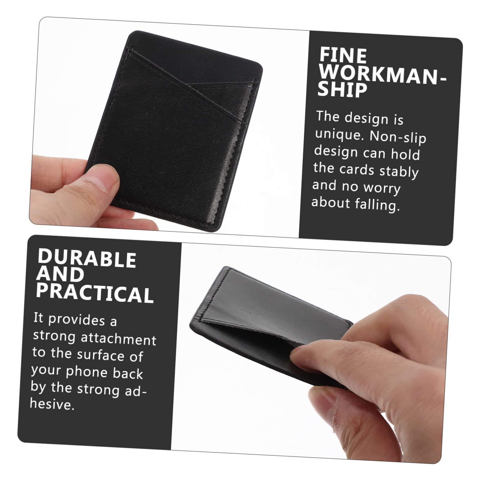 Gadpiparty 10pezzi Porta Carte Pu Per Cellulare Con Tasca Per Monete Wallet Adesivo Per Smartphone Design Antiscivolo e Sicuro Compatibile Con Tutti Cellulari