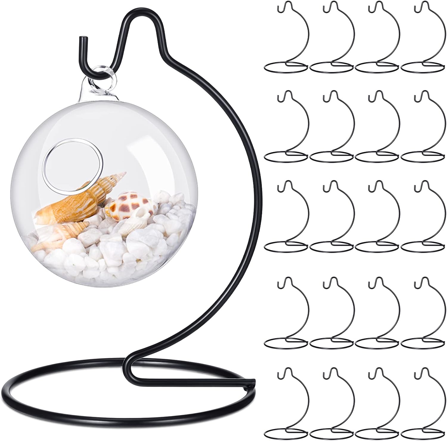 20 Pcs Ornament Display Stand Holder Ornament Hanger Stands