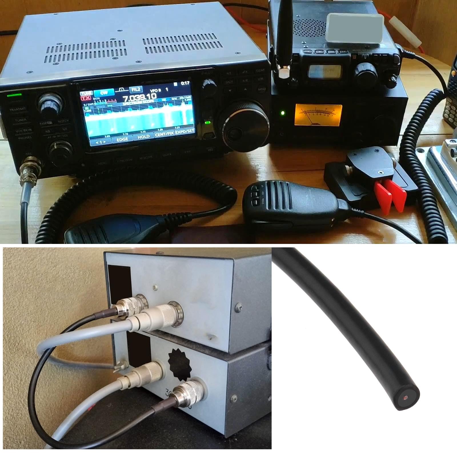 Câble coaxial RG58 RF 5 m Be In Your Mind Câble coaxial RF à faible perte RG58 pour bureau maison routeur antenne appareil WiFi talkie-walkie radio ordinateur