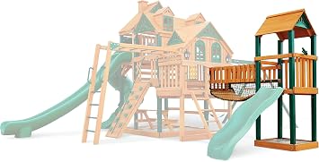Gorilla Playsets 06-2004 Clatter Bridge Mesh Panels Add On for Swing Set Clatter Bridge, Black