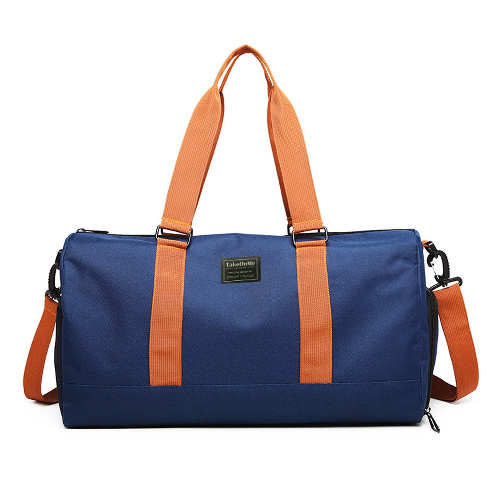 FANDARE Bolsa de Viaje Bolsas de Gimnasia Mujer Hombre Bolsas de Deporte Bolsos de Gimnasio Tote Bag Bolsa de Fin de Semana Bolso Senderismo Viaje con Bolsillo húmedo y Zapato Compartimento Azul A