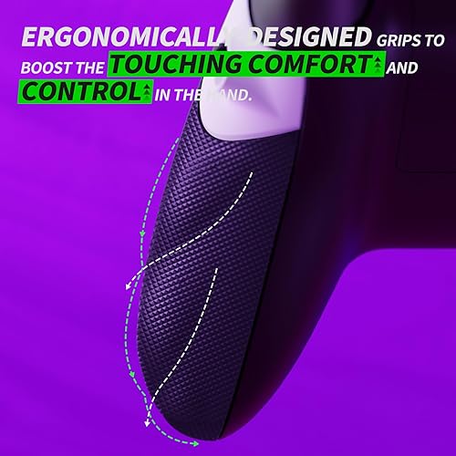 Miniatura 7 de eXtremeRate Flexor Clicky - Kit de tope de gatillo de goma para control Xbox Series X y S, color blanco texturizado de diamante, agarre ergonómico