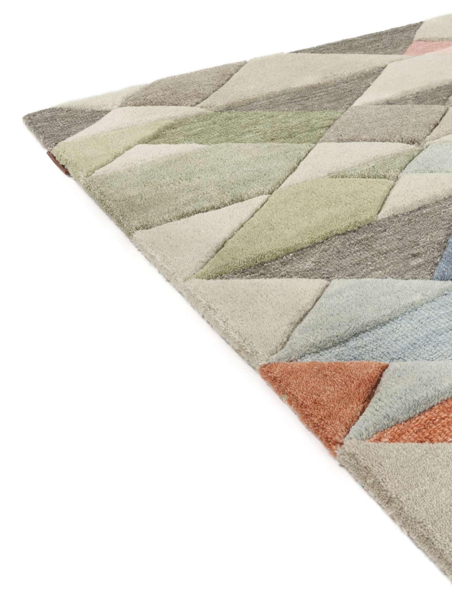 Tappeto RUGVISTA Rondo Moderno - 200x300cm, Pelo Corto Poliestere, Verde Giallo, Certificato Oeko-Tex - Foto 8