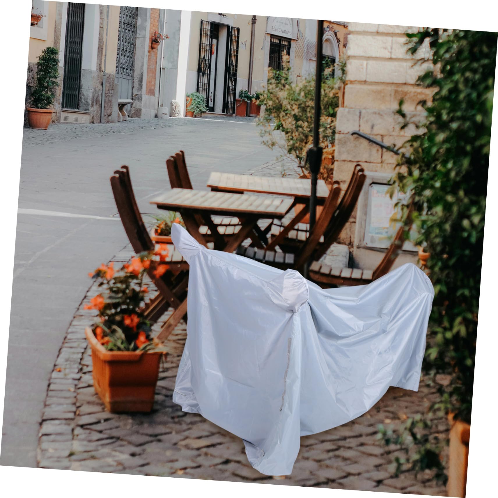 IMIKEYA Housse de Protection Scooter Imperméable Bâche Extérieur Pluie Neige UV pour Électrique et Moped Couverture Polyvalente Résistante Aux Intempéries