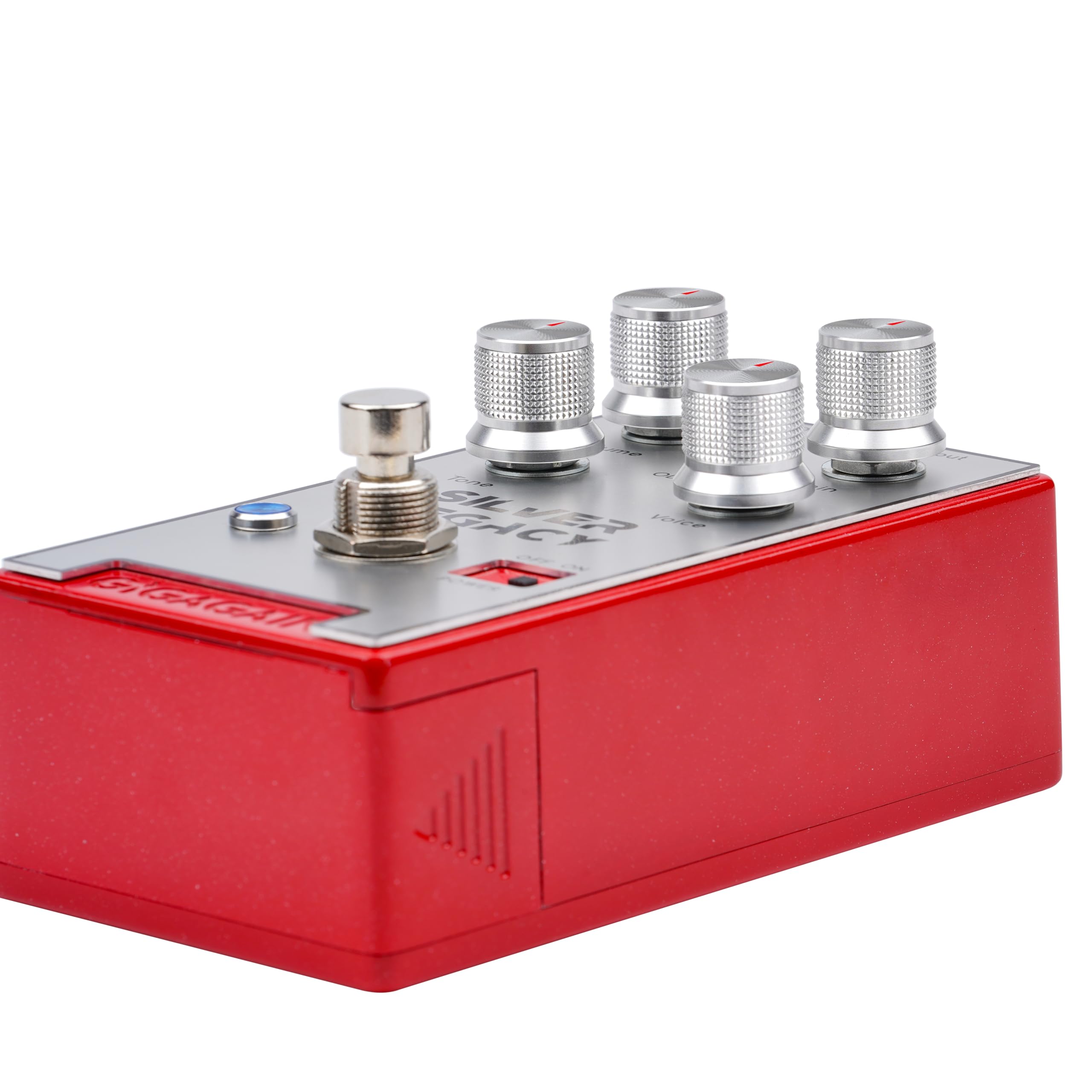 GP06 Silver Legacy Overdrive-Gitarrenpedal – Transparenter Low-Gain-Overdrive, Clean Boost bis leichter Drive, offener Klang, dynamische Ansprache, True Bypass, kompaktes Metallpedal