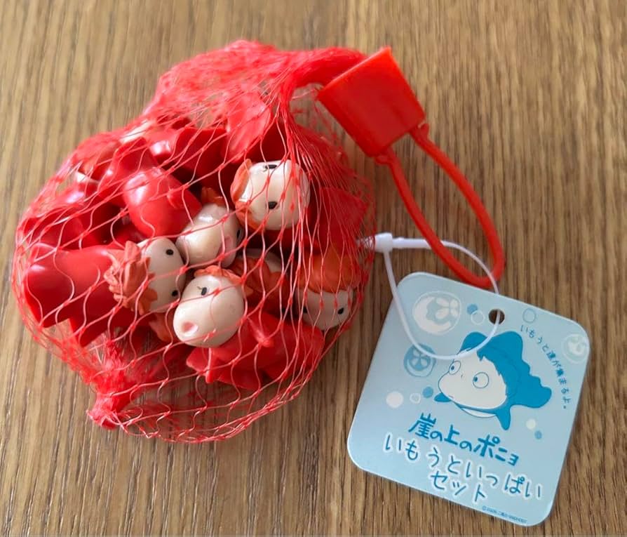 ジブリ 崖の上のポニョ いもうといっぱいセット ソフビホルダーセット 崖の上のポニョ」10周年記念 ポニョといもうとたちの手乗り