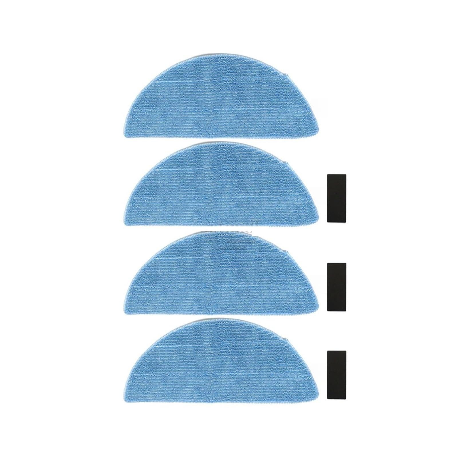 VIXWDRUTY Mop Cloth，Replacement Rags Wipes With Stickers，Compatible For ILIFE，V3 V5 V5s V3S V50 Pro Vacuum Cleaner Spare Parts Accessories(4PC)