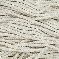 Vista 10 de Cuerda de algodón trenzado súper suave de 3 hebras (negro, 1 pulgada x 10 pies)