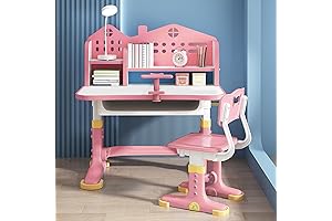 Kids Desk and Chair Set - Lift Girls Attitude to Higher Levels of Study Flair