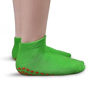 ZIKKU Anti Skid Socks For Kids 1-3 Years - Set Of 12 Grip Socks, Plain