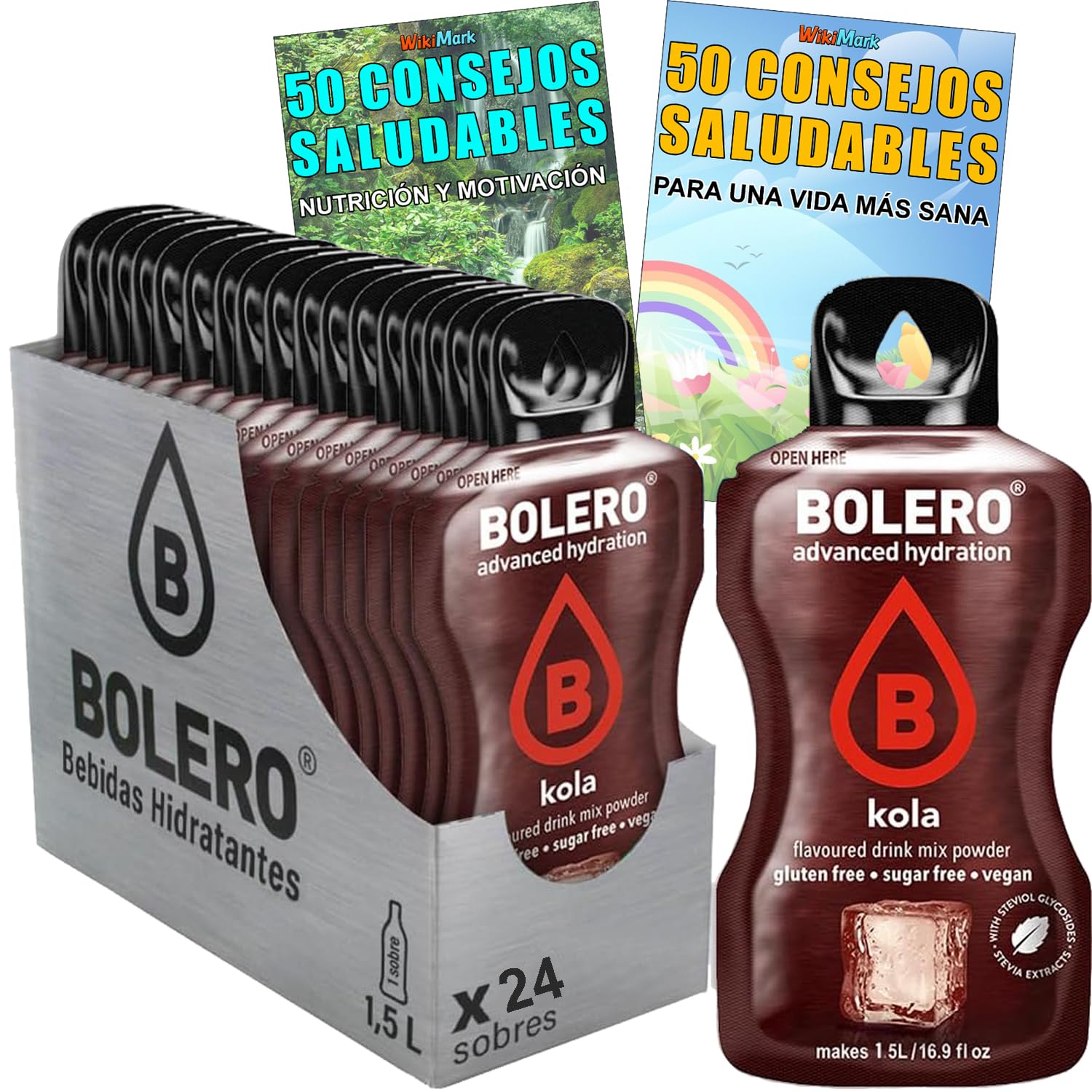 Bolero Bebida COLA Sin Azúcar con Vitamina C 24 x 9 Gr
