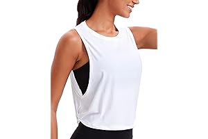 Pima Cotton White Workout Tank