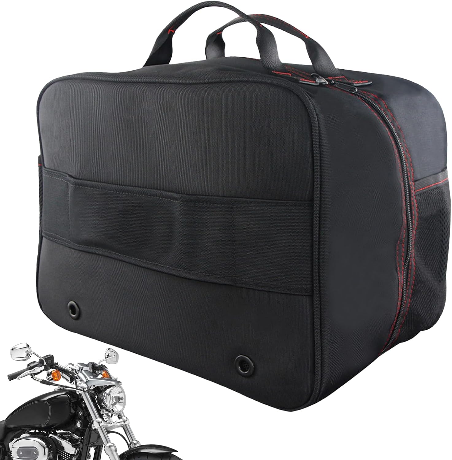 Uonguon オートバイヘルメットバッグ バイクヘルメット収納袋 | 防水 大容量 キャリーバッグ 大型ヘルメット運搬ケース,防水