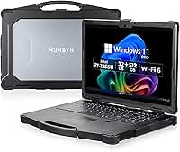 MUNBYN Laptop robusto de 15,6 polegadas, Windows 11 Pro, 32 GB + 512 GB, laptop resistente