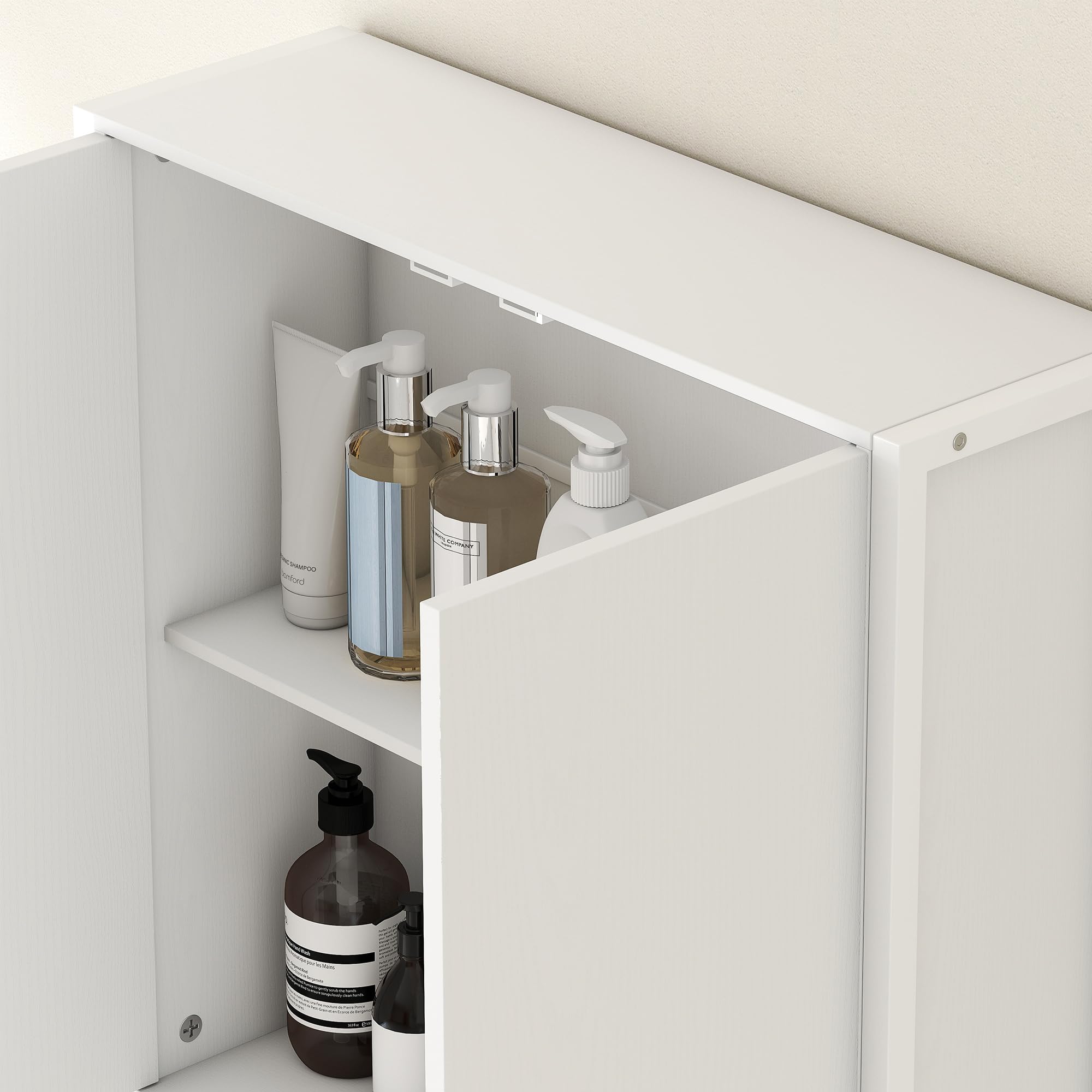 HOMCOM Mobile Bagno Sopra WC con Armadietto e Ripiano Aperto, Mobile Sopra Lavatrice Salvaspazio con Gambe in Metallo, per Bagno e Lavanderia, 64x20x180 cm, Bianco