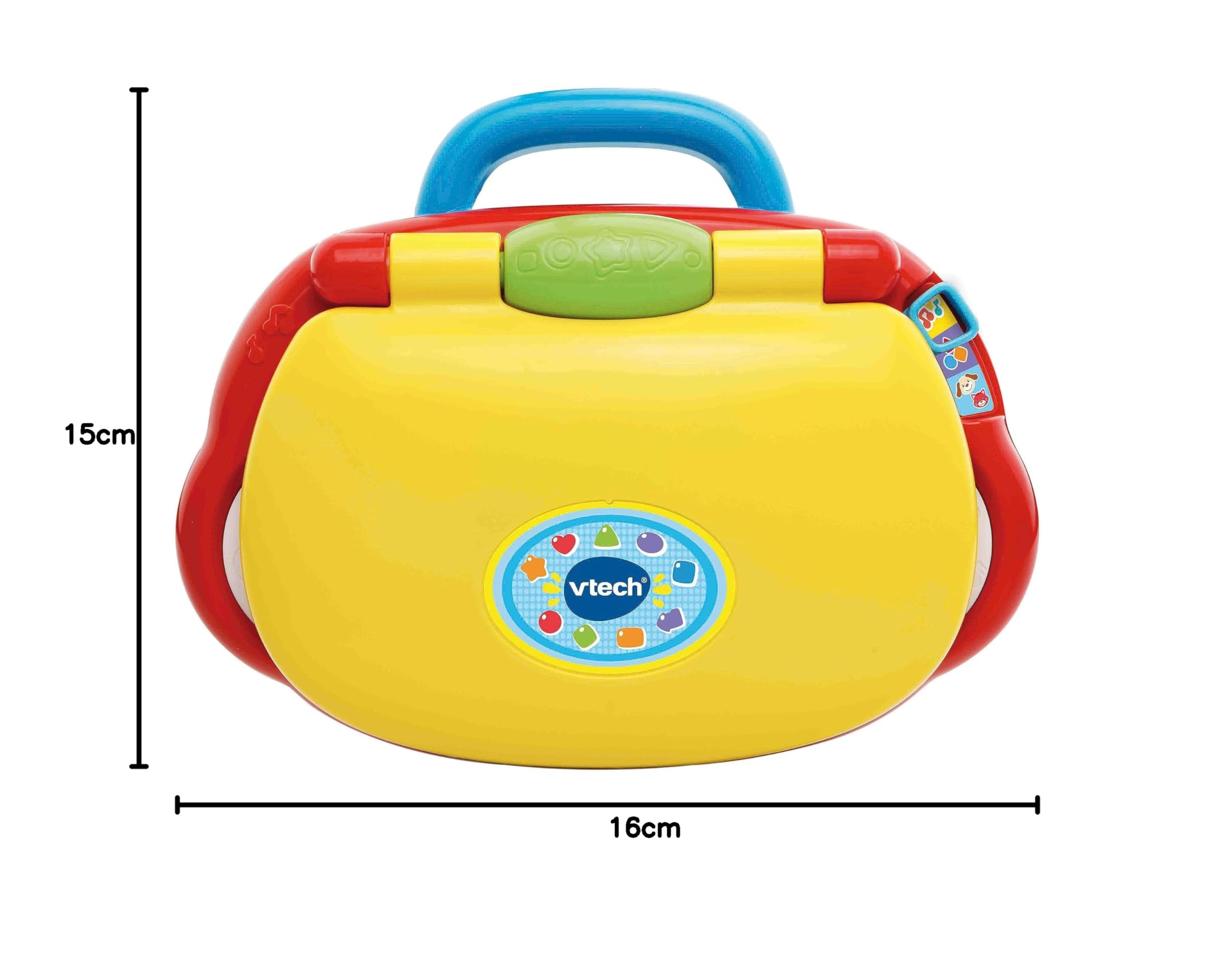 VTech Il Mio Super Computer, Computer Interattivo per Bambini, Computer con Mouse Effetti Luminosi, Pratica Maniglia, Gioco Bambino con Animali e Musica, Lingua Italiana, Batterie Incluse, 12-36 Mesi