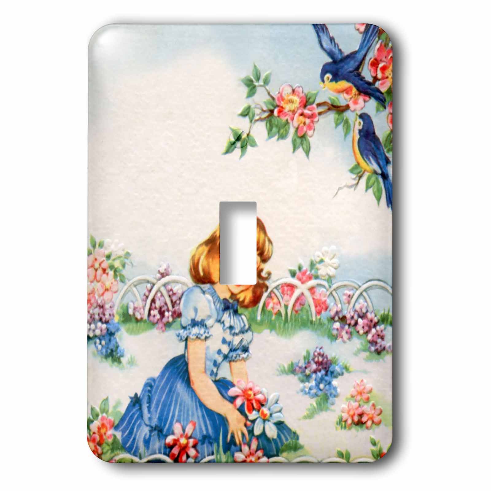 Interrupteur 3dRose lsp_172523_1 Picking Flowers bascule unique multicolore